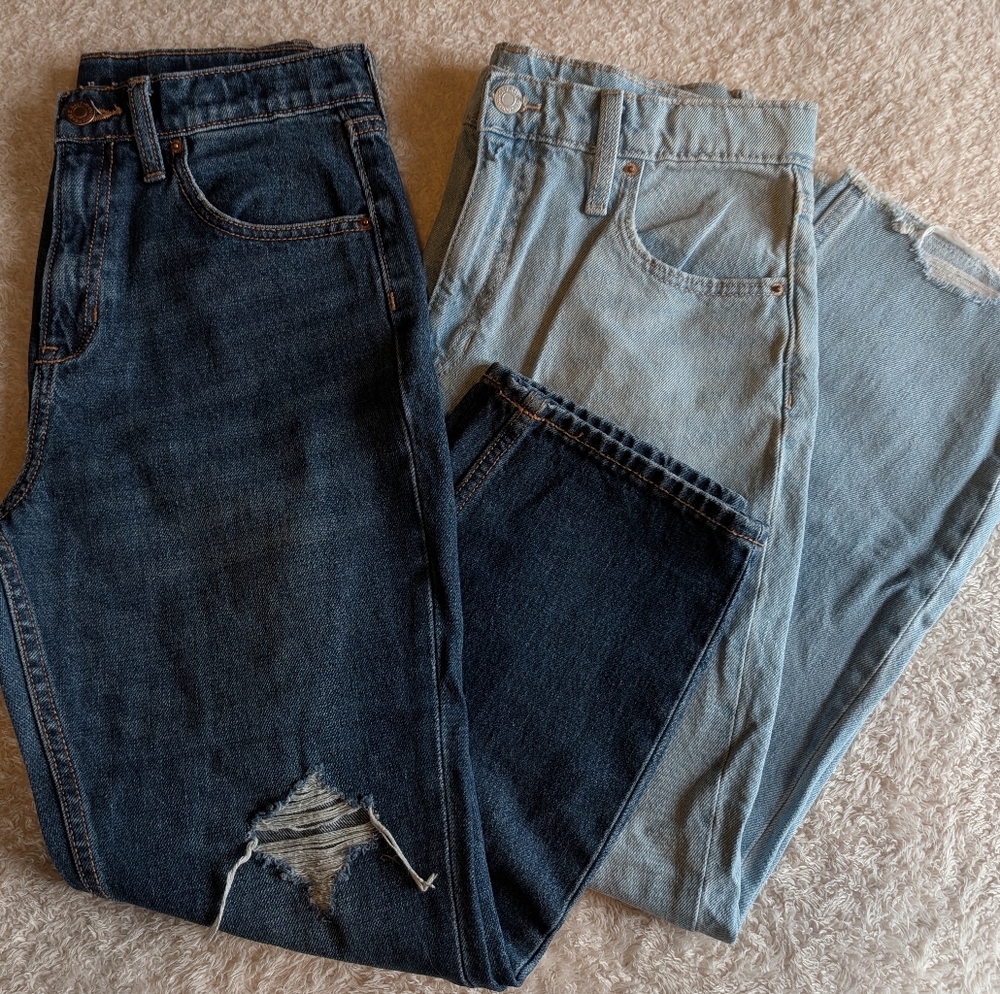 Hi Rise Slouchy Straight Set
